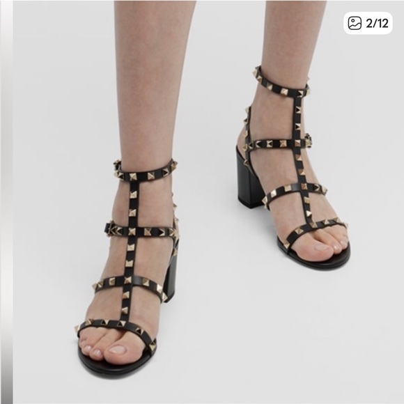 Valentino Garavani
Rockstud Leather 60mm City Sandals - Picture 2 of 11